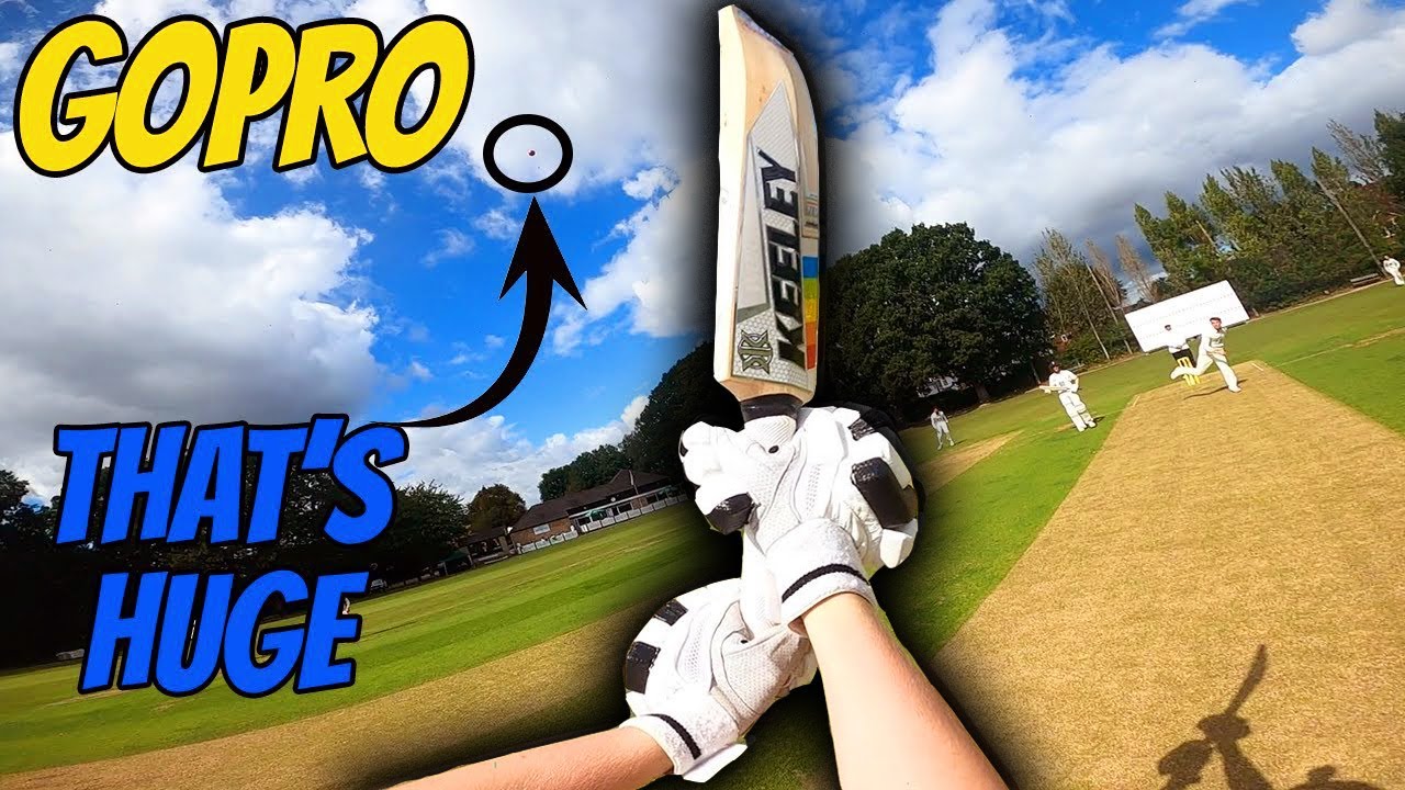 MASSIVE 6 CAUGHT ON GOPRO POV!! Opening Batsman Helmet Cam Cricket