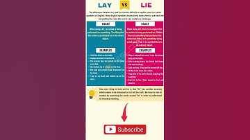Learn English Vocabulary - Lay vs Lie #english #englishvocabulary #vocabulary