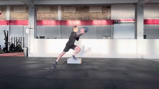 Low Box 45 Degree Drop Jump COD & Medball Throw
