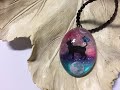 【ＵＶレジン】　清月（せいげつ）ペンダント作ってみました。