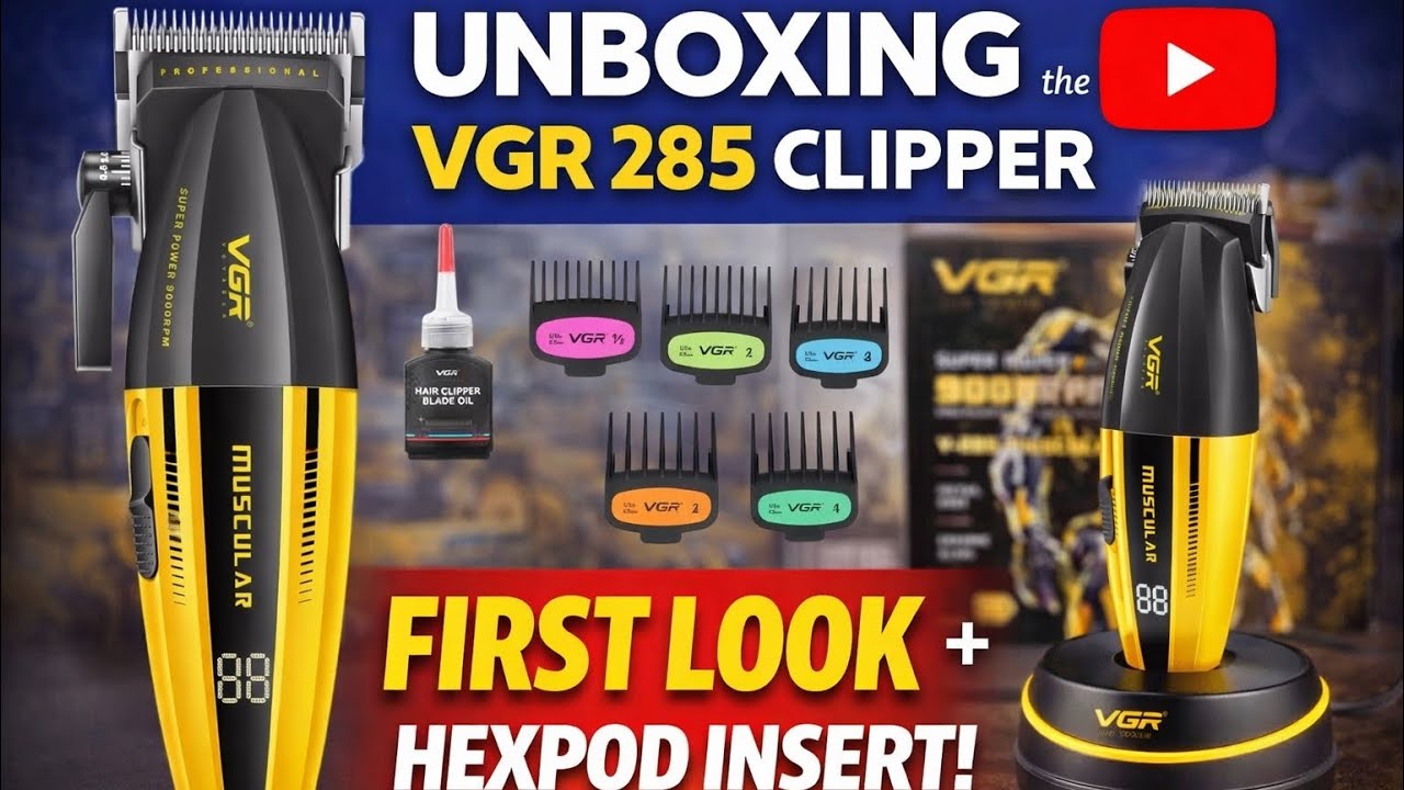 Unboxing the VGR 285 Clipper | First Look | Barber Tool Review