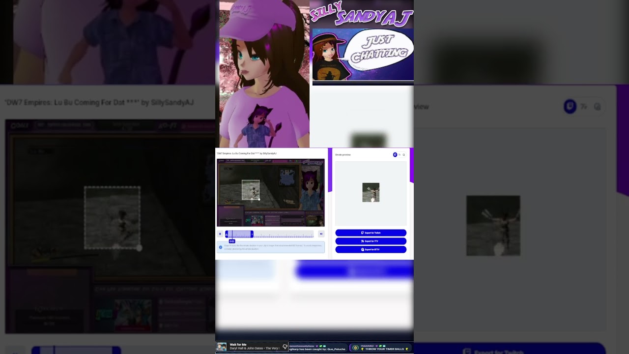 Creating My New Emote using StreamLadder's Emote tool