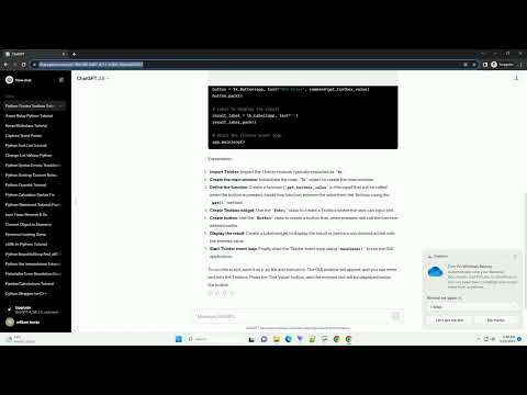 Python tkinter operation