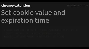 Set cookie value and expiration time #chrome-extension