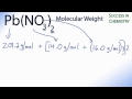 Calculating Molecular Weights and Formulas