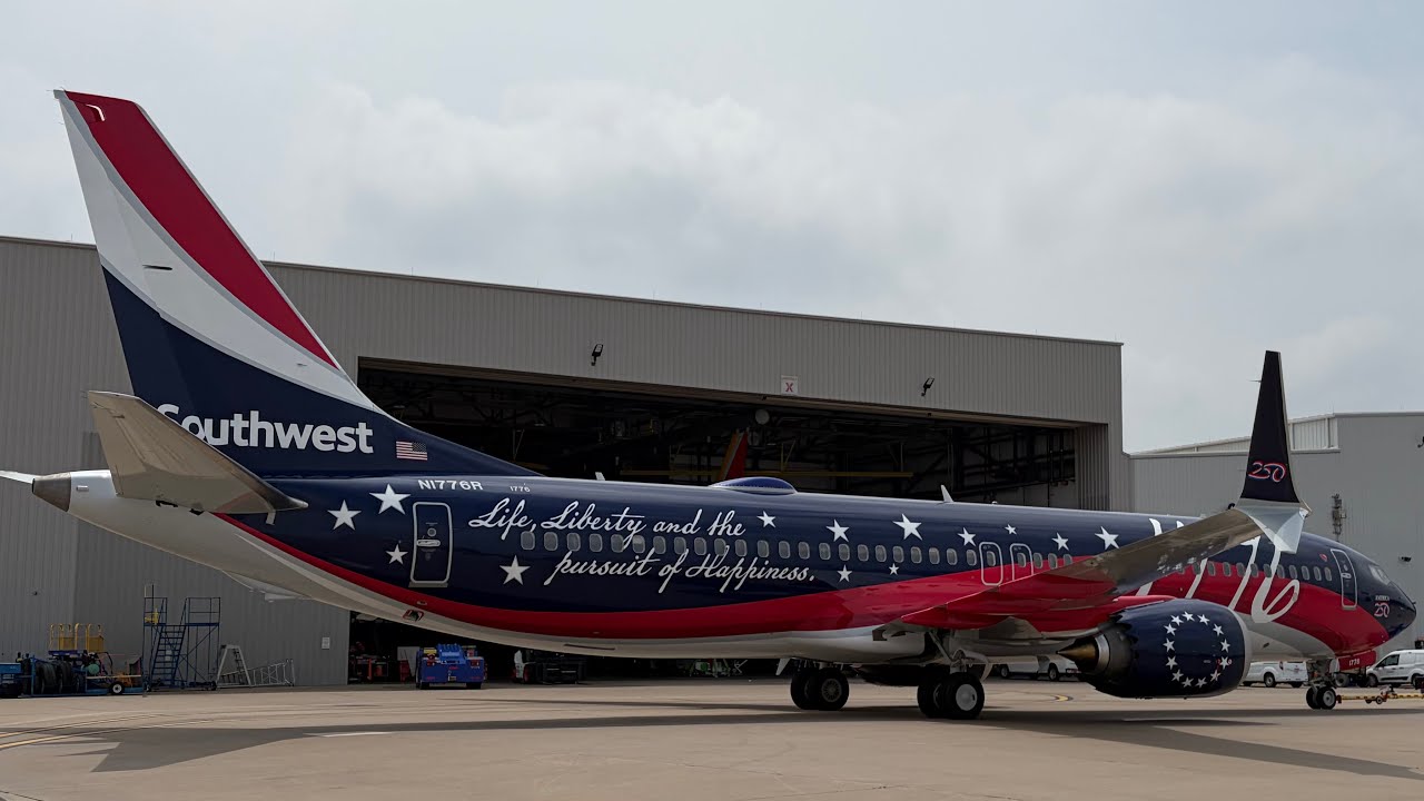 Southwest Airlines 737-MAX8 Independence One FIRST LOOK!! (N1776R