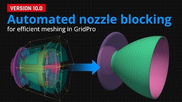 Automated nozzle blocking for efficient meshing in GridPro