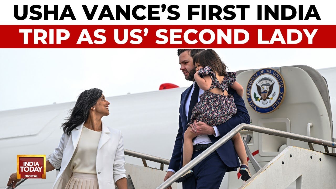 US Vice President JD Vance Arrives In India With Family For First Official Visit | India Today