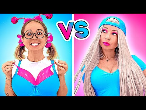 Kamu Versi SMA vs KANAK-KANAK! KIAT Keren untuk Jadi POPULER di SEKOLAH | Makeover oleh Dunia La La