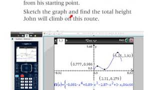 GDC techniques NSpire and local maximum and minimum points