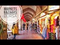 Walking in the Markets and Bazaars of Bursa 2019 | Turkey Travel Guide