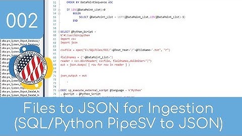 002 - Parsing CSV / PSV to JSON in SQL using Python - Federal Election Commission Project