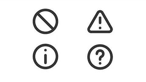 Animated attention linear ui icons