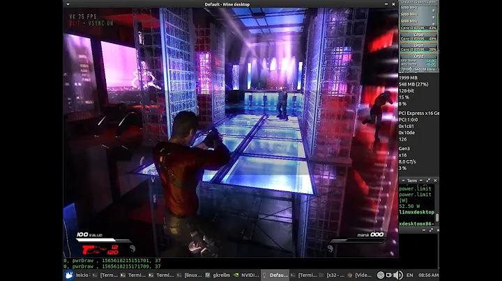 Infernal D9VK Test 48fps NVENC x64 + Sound (Core i3 8350K) + Nvidia 418.52