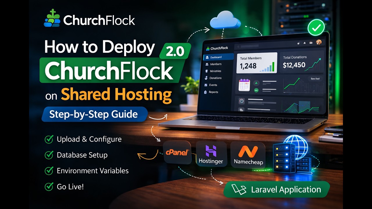 How to Deploy a Laravel App on Shared Hosting (ChurchFlock 2.0) | Step ...