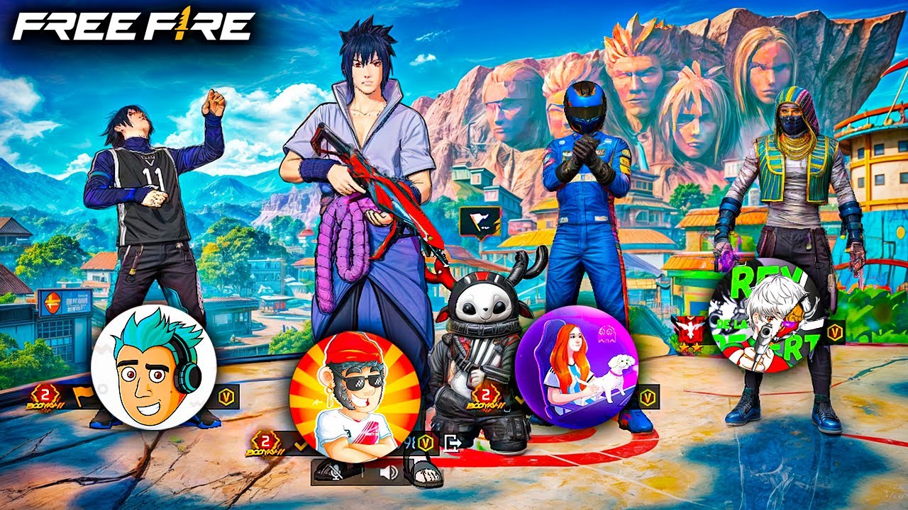 REUNÍ A 4 VERIFICADOS PARA ARMAR LA ESCUDRA MAS INSANA DE FREE FIRE !!