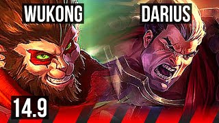 WUKONG vs DARIUS (TOP) | 6 solo kills, 13/2/6, Legendary | BR Diamond | 14.9