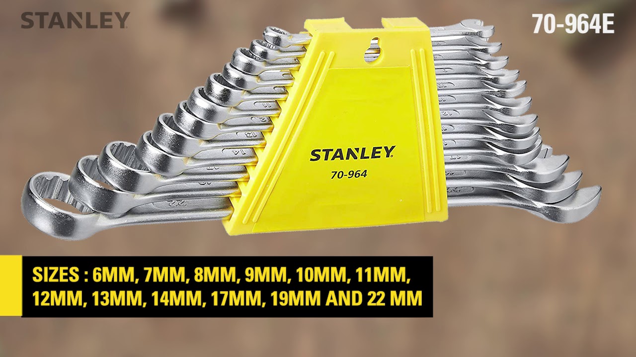 Buy Stanley STMT25147 - 9 Pc ANSI Standard Shallow Offset Ring Spanner Set  Online at Best Prices in India