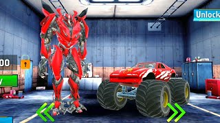 Mobil Truk Monster Berubah Jadi Robot Perang | Flying Monster Truck - Car Robot Transforming Games screenshot 5