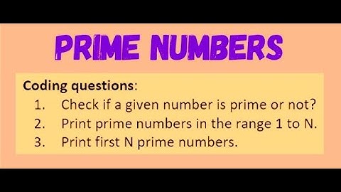 Prime Number Interview Questions You Must Know for a Winning Impression || @spcharsh