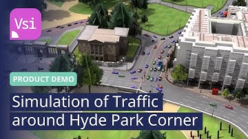 Simulation of Traffic around Hyde Park Corner | PTV Vissim | Product Demo
