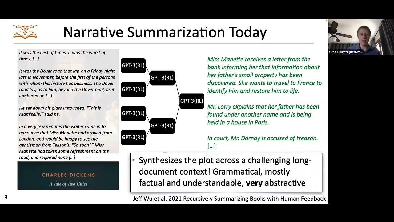 [COLING 22 Talk] Summarizing Narratives with GPT3 Measuring