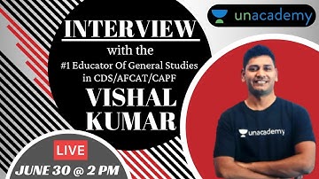 Interview with Vishal Kumar | UPSC CDS 2020 | UPSC CAPF AC 2020