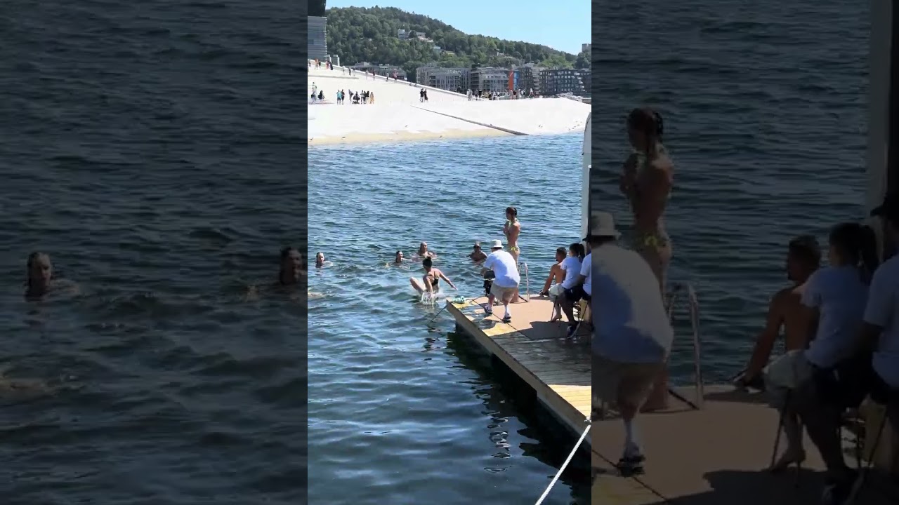 Summer fun at the Oslo's floating saunas