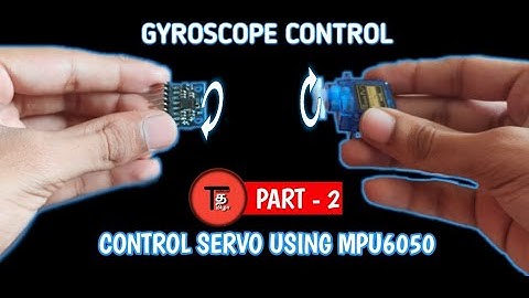Servo Motor controlled by Gyro(MPU 6050) using Arduino - Wired Connection