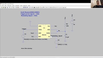 Design of a PWM Circuit using timer IC555 in LTspice software