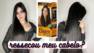 TESTEI A BIGEN PRETO AZULADO - Ressecou meu cabelo?