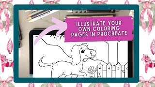 CREATE COLORING PAGES IN PROCREATE - Tutorial for Procreate Beginner