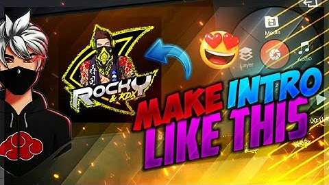 HOW TO MAKE INTRO ROCKY AND RDX | RISHABH YT |