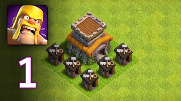 Clash of Clans  - Gameplay Walkthrough Part 1 [ iOS, Android ]