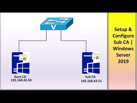 Setup and Configure Sub CA | Windows Server 2019 - YouTube