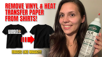 How to Remove HTV and Heat Transfer Paper From Shirts