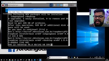 Raspbian acesso remoto com desktop