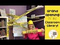 Classroom Library Set Up