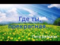 Где ты прекрасная... ( Петр Бальжик)