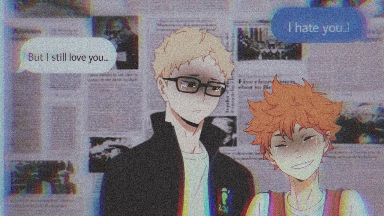 Haikyuu Texts // I Hate You,I Love You // Lyrics Prank (?)// Tsukihina //First Haikyuu Text Video✌🏻🥺
