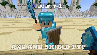 I play Axe pvp ffa with my friends and tried to bully peoples in Minecraft