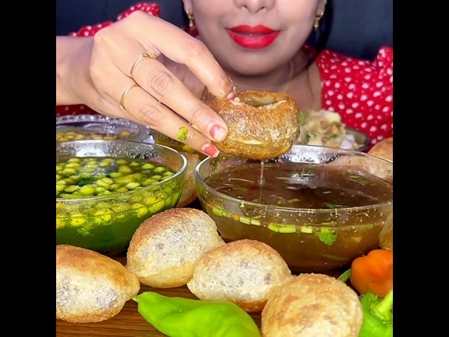 eating🥵🤤pani Puri#mukbang#asmr#eatingvideo