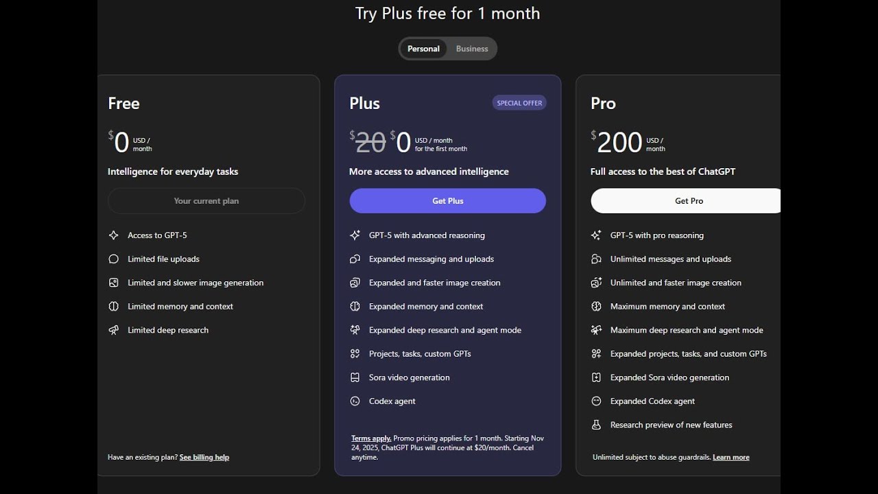 Official Guide to Get ChatGPT Plus – Full Tutorial - YouTube