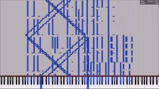 [Black MIDI] Piano From Above - Bad Apple!! 5.1 Million Prototype Track Short Mode | NO LAG