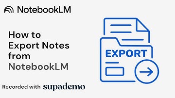 How to Export Notes from NotebookLM