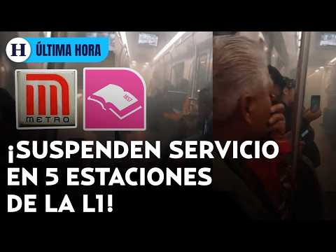 ¡Flamazo provoca caos! Desalojan Línea 1 del Metro por presencia de humo en la estación Gómez Farías