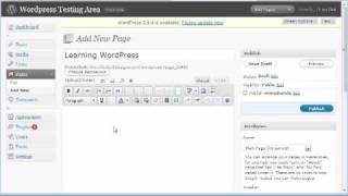 WordPress, Adding and Styling Text, Screencast #5