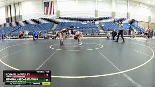 2024 Kids Folkstyle Nationals: Hannah Naccarati Cholo vs Corabella Wesley: 108 Ibs WM14U 5th Place