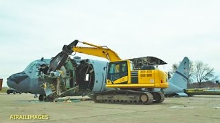 C-130 Scrapped in Time Lapse