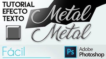 Photoshop CC | Efecto Metal/Cromado en un Texto (fácil) | Tutorial en Español